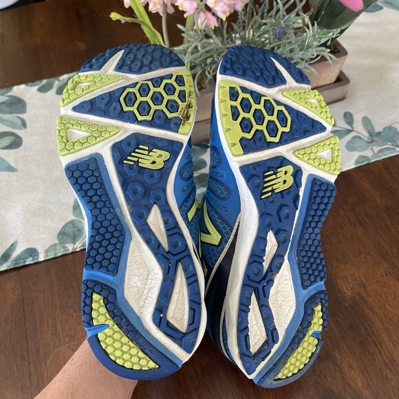 New Balance Men's Size 8 M890v3 Blue/Yellow Running Shoe Made in USA Sneakers - Picture 8 of 12